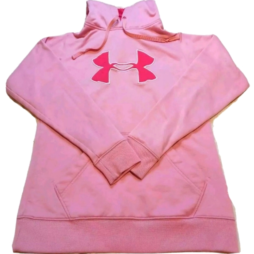 Under Armour Pink Hoodie Logo Size Small S